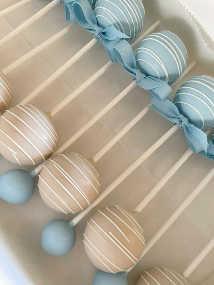 baby shower rattle cake pops